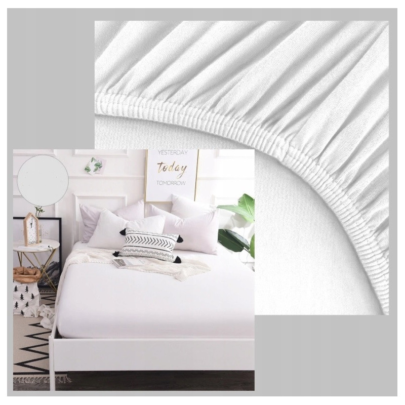 Prestieradlo úpletové biele