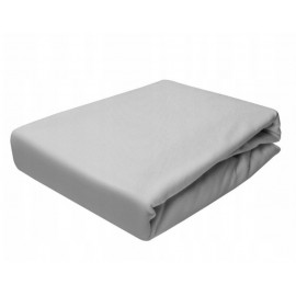 Kvalitná svetlo sivá bavlnená napínacia plachta na posteľ