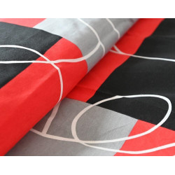 Bavlnené obliečky Červené štvorce