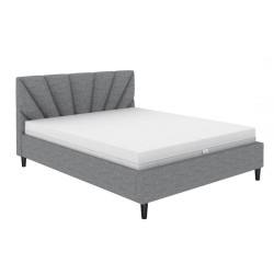 ČALÚNENÁ POSTEĽ SOLE 90 V SIVEJ FARBE S ROŠTOM